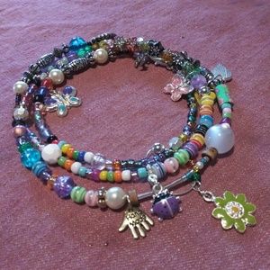 Handmade Bohemian wrap bracelet